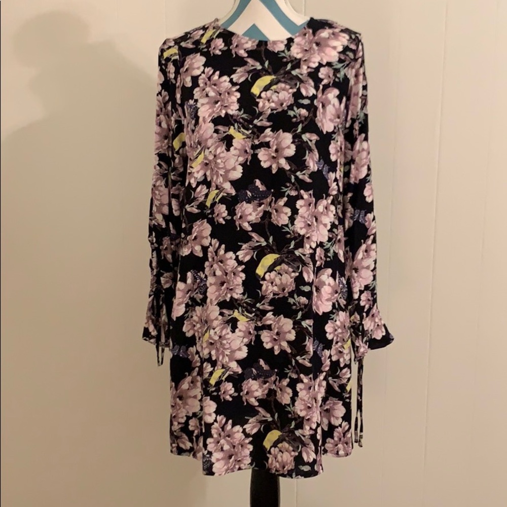 H&M long sleeve floral print dress